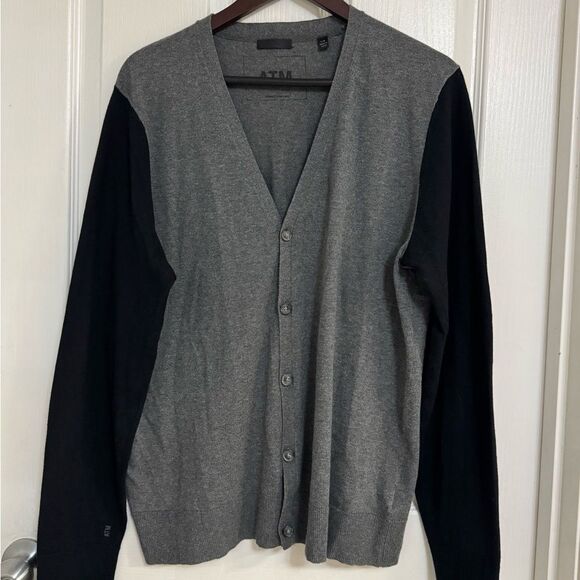 ATM Anthony Thomas Melillo Men’s Cardigan Size L – Cotton Cashmere Blend - Picture 1 of 8